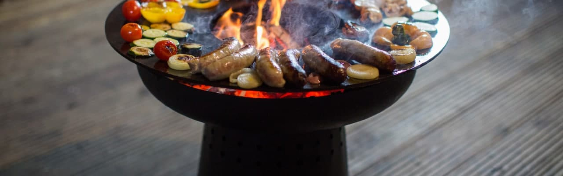 UNO - универсальный круглый мангал с функциями гриля и барбекю