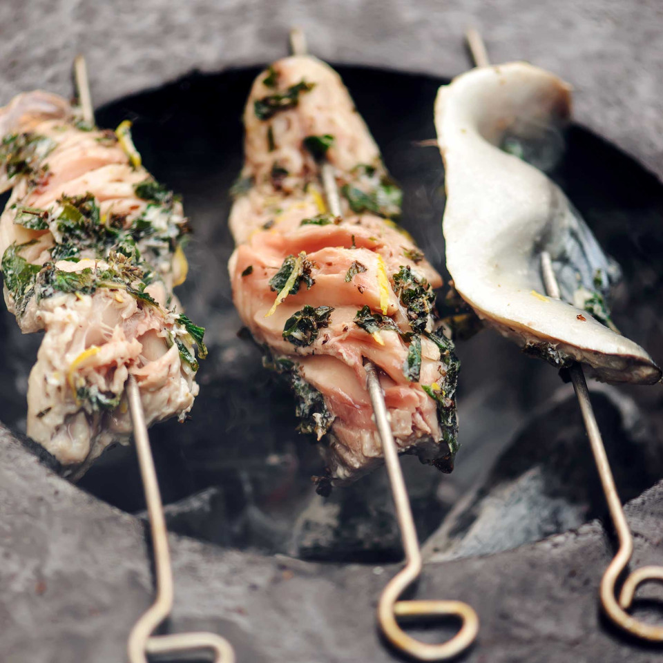 Кебаб зі скумбрії 